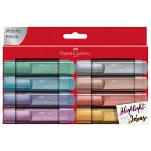 Faber Castell Fosforlu Kalem 46 Metalik R, 8li Karton 14529