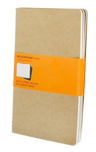 Moleskine Defter Cahier 3`lü Kraft Büyük 64 Yaprak Çizgili QP416