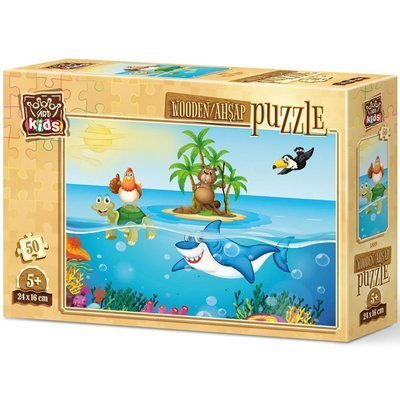 Art Kids Puzzle Ahşap 50 Parça Tatilci Tavuk 5889