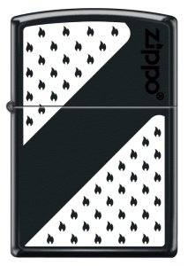 Zippo Black And White Design 218-069482