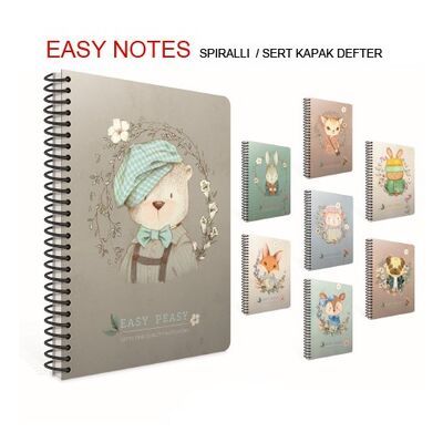 Gıpta Defter Easy Notes Spiralli Çizgili