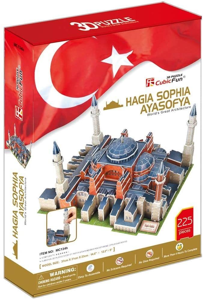 Cubic Fun 3D 225 Parça Puzzle Ayasofya