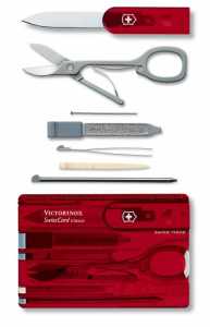 Victorinox Swisscard Seffaf Kirmizi VT07100T