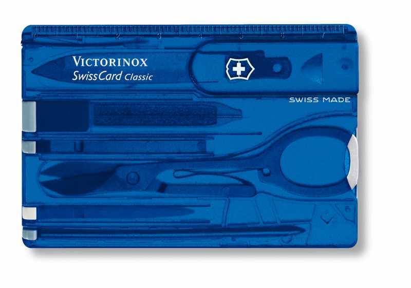 Victorinox Swisscard Şeffaf Mavi VT07122T2