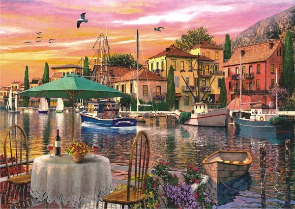 Anatolian Limanda Günbatımı / Sunset Harbour 3000 parça - 4905