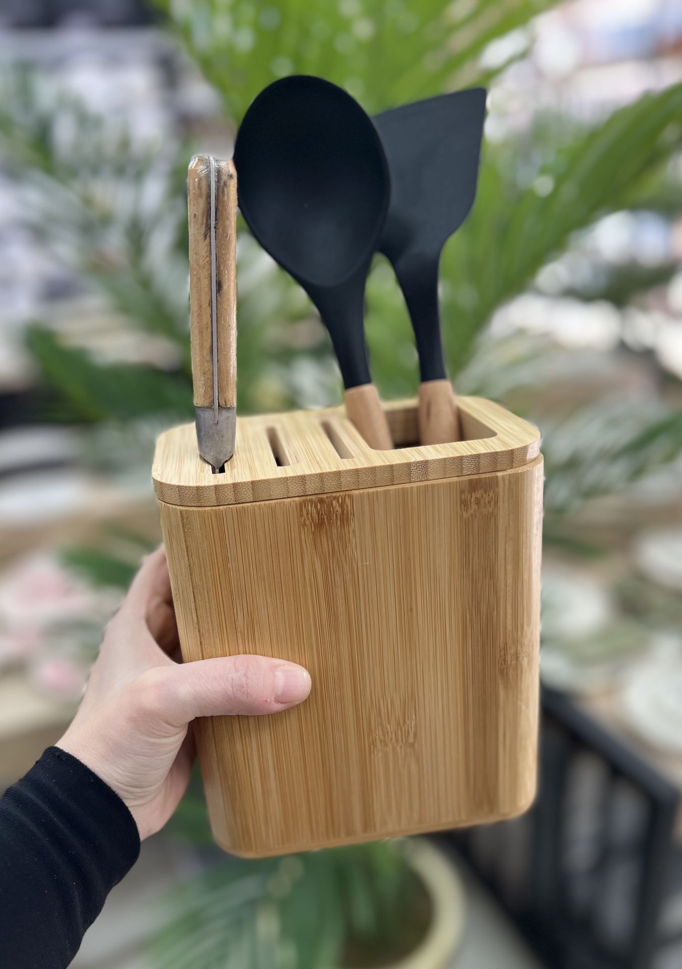 Bambu Bıçak Standlı Kepçelik (7B25)