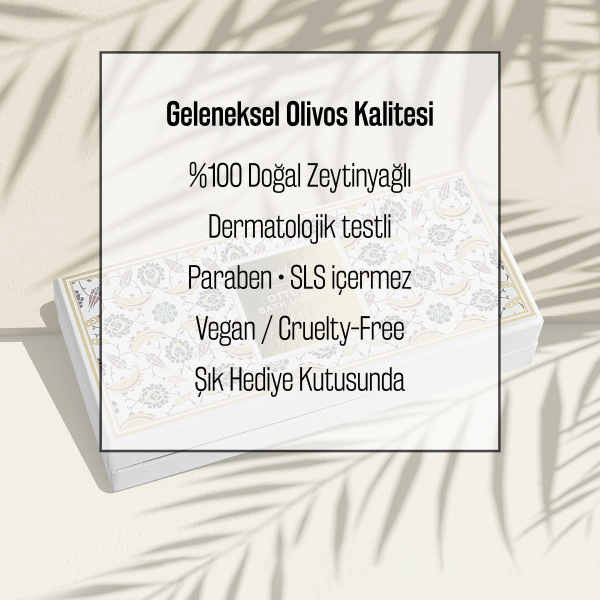 Olivos Osmanlı Serisi Desen 2 Hediye Seti : 250 gr Zeytinyağlı Sabun + 100 gr Granül Sabun