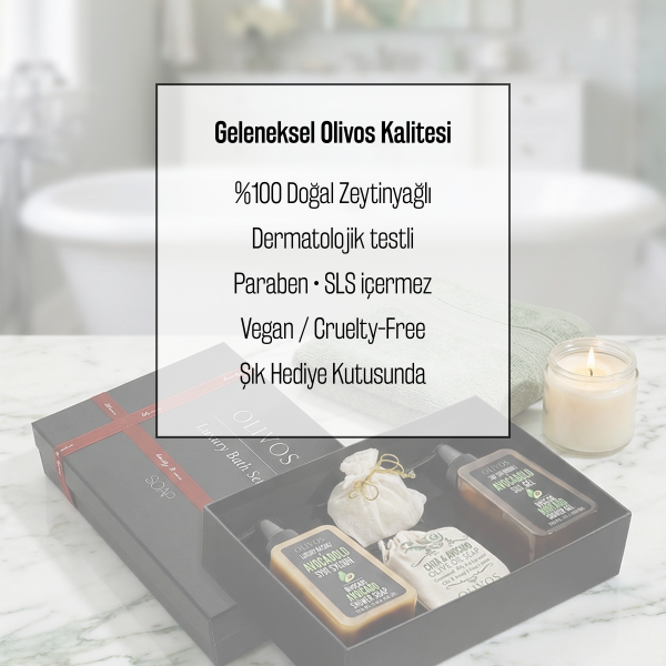 Olivos Avokadolu % 100 Saf Zeytinyağlı 4'lü Sabun Hediye Seti