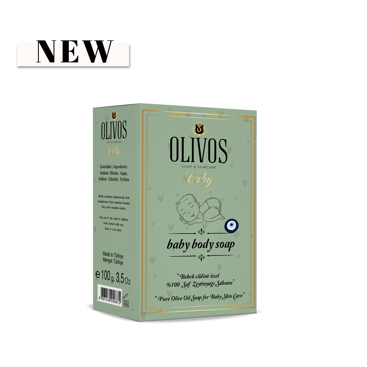 Olivos Baby Body Bebek Bakım Zeytinyağı Sabunu 100 GR