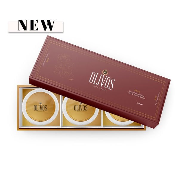 Olivos Lüks Gül Kokulu Zeytinyağı Sabunu 3x100 GR