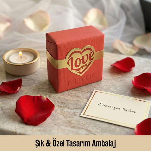 Olivos Love You Orkide Kokulu %100 Saf Zeytinyağlı El Yapımı Sabun | Paraben & Sülfat İçermez, 150 gr