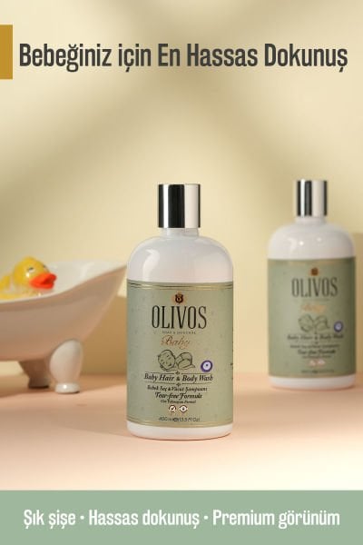Olivos Bebek Saç ve Vücut Şampuanı 400 ml