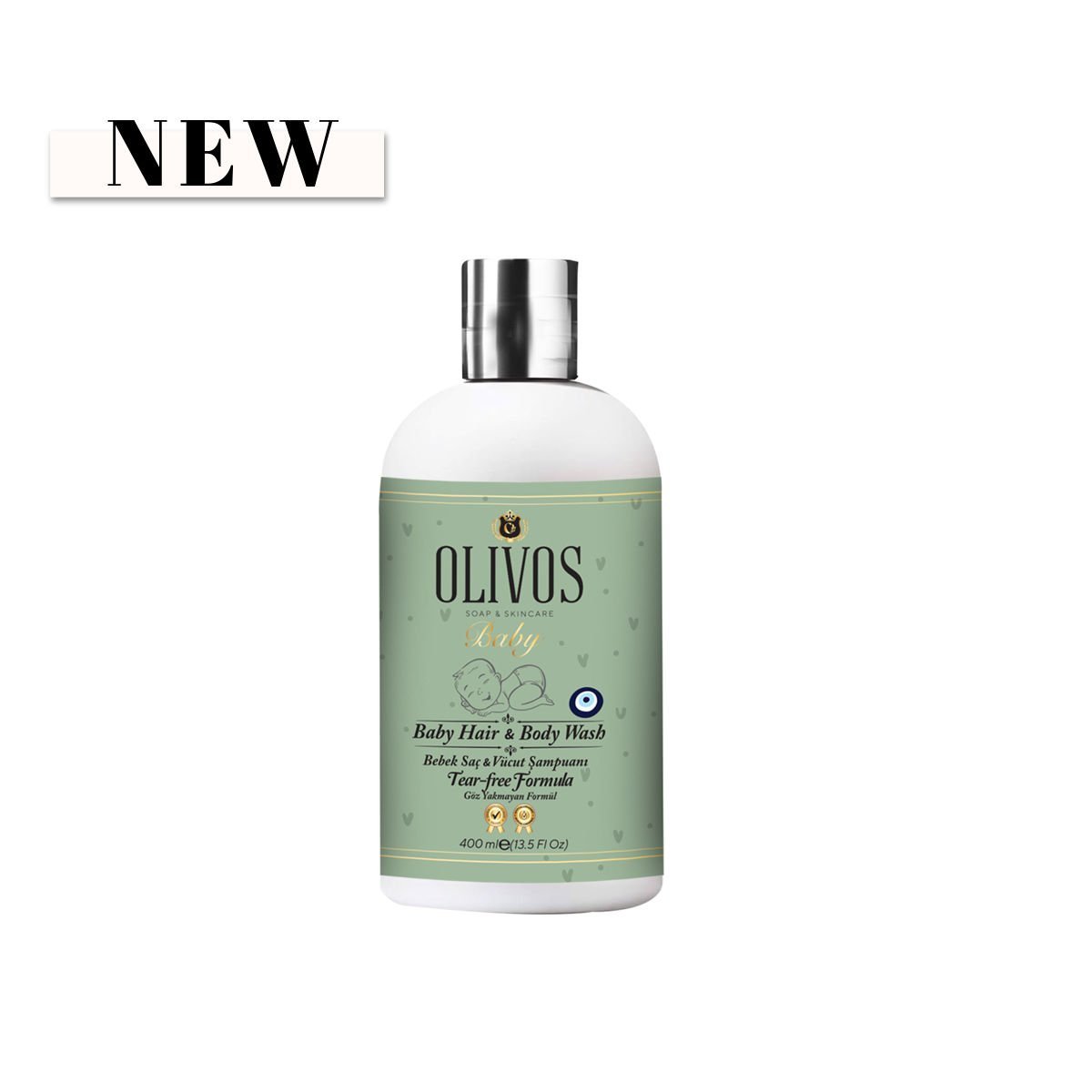 Olivos Bebek Saç ve Vücut Şampuanı 400 ml