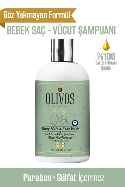 Olivos Bebek Saç ve Vücut Şampuanı 400 ml