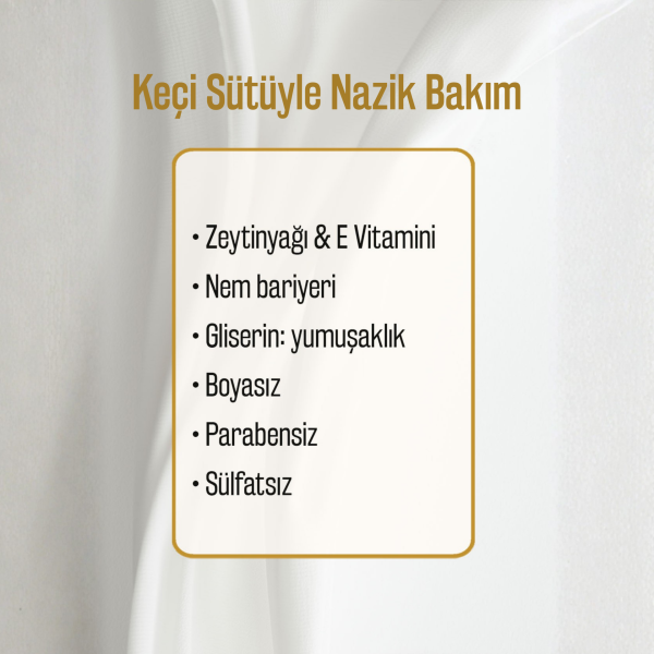 Doğal Zeytinyağlı Keçi Sütlü Banyo Ve Duş Jeli Keçi Sütü Zeytinyağı Cilt Nemlendirici 3 ADET 750ML