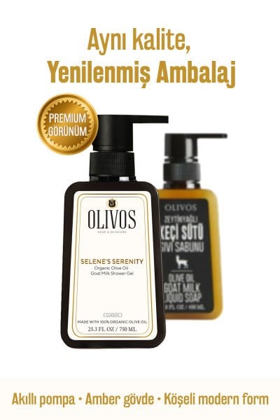 Doğal Zeytinyağlı Keçi Sütlü Sıvı Sabun Zeytinyağı El Sabunu Yoğun Nemlendirici 2 ADET 500 ML