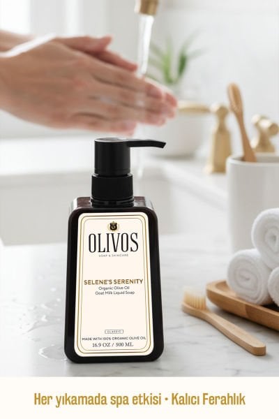 Doğal Zeytinyağlı Keçi Sütlü Sıvı Sabun Zeytinyağı El Sabunu Yoğun Nemlendirici 2 ADET 500 ML