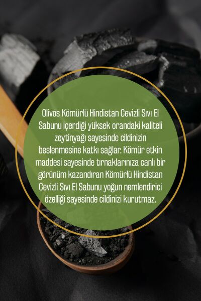 Zeytinyağlı Aktif Karbon Kömürlü Sıvı Sabun Zeytinyağı El Sabunu Yoğun Nemlendirici 3 ADET 450 Ml