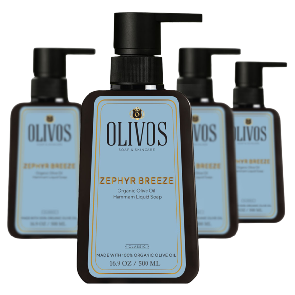 Doğal Zeytinyağlı Hamam Kokulu Sıvı Sabun Zeytinyağı El Sabunu Yoğun Nemlendirici 4 ADET 500 ML