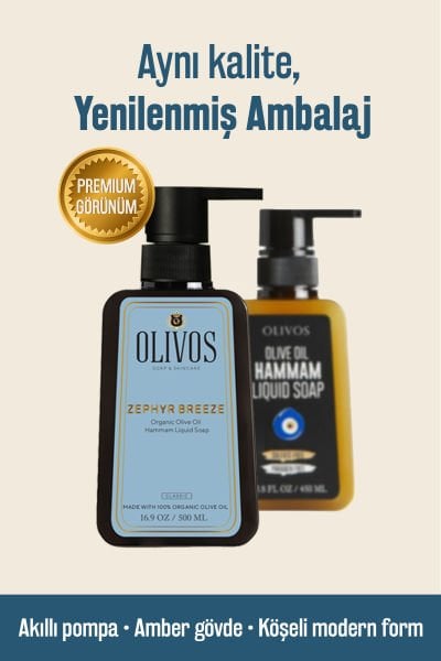 Doğal Zeytinyağlı Hamam Kokulu Sıvı Sabun Zeytinyağı El Sabunu Yoğun Nemlendirici 3 ADET 500 Ml