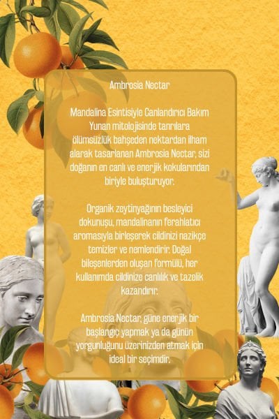 %100 Doğal Zeytinyağlı Mandalina Kokulu Sıvı El Sabun Yoğun Nemlendirici Arındırıcı Bitkisel 500 Ml