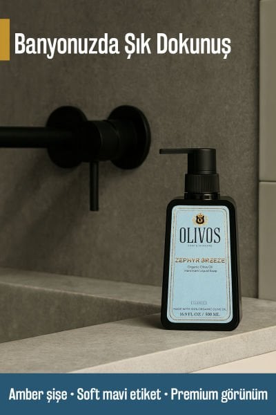 %100 Doğal Zeytinyağlı Hamam Kokulu Sıvı El Sabun Yoğun Nemlendirici Arındırıcı Bitkisel 500 Ml