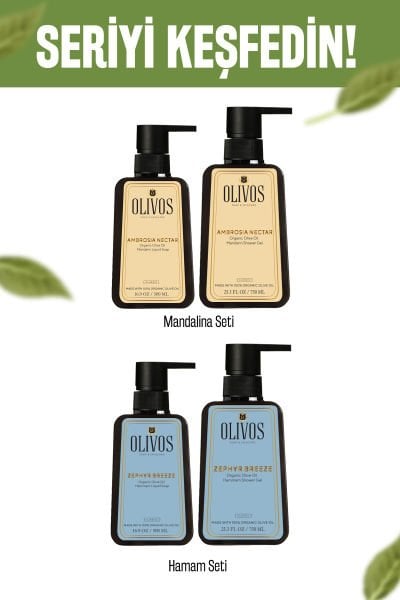 Olivos Keçi Sütlü Zeytinyağlı Duş Jeli & Sıvı El Sabunu Seti 2’li 1250 ml