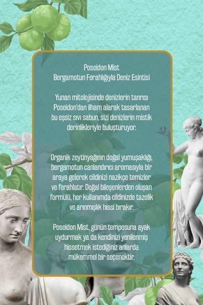 %100 Doğal Zeytinyağlı Bergamot Kokulu Sıvı El Sabun Yoğun Nemlendirici Arındırıcı Bitkisel 500 Ml