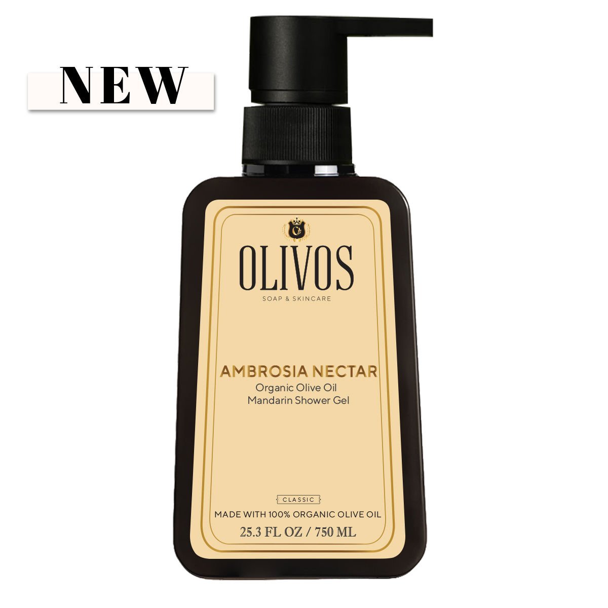 %100 Doğal Mandalina Ve Zeytinyağlı Banyo Ve Duş Jeli Kuru Cilt Nemlendirici Ve Besleyici 750 ml