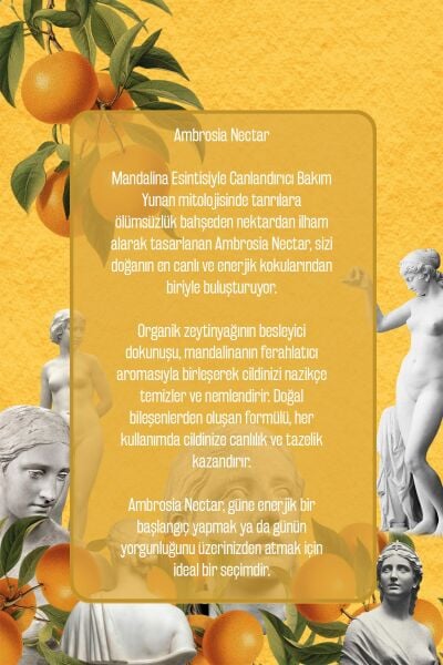 %100 Doğal Mandalina Ve Zeytinyağlı Banyo Ve Duş Jeli Kuru Cilt Nemlendirici Ve Besleyici 750 ml