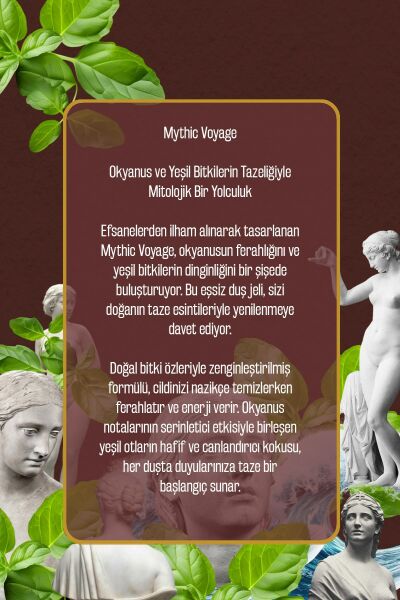Doğal Okyanus ve Yeşil Bitki Kokulu Zeytinyağlı Banyo Ve Duş Jeli Nemlendirici Ve Besleyici 750 ml