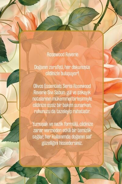 Olivos Sıvı Sabun Gül Şakayık Sanat Koleksiyonu: Tablo Gibi Şişe Muhteşem Koku Yoğun Nemlendirici