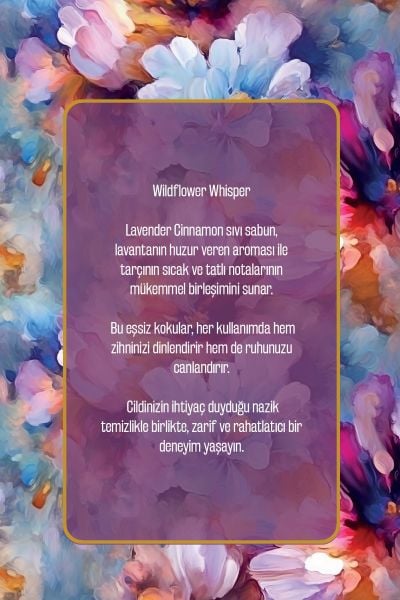 Olivos Sıvı Sabun Lavanta Tarçın Sanat Koleksiyonu: Tablo Gibi Şişe Muhteşem Koku Yoğun Nemlendirici