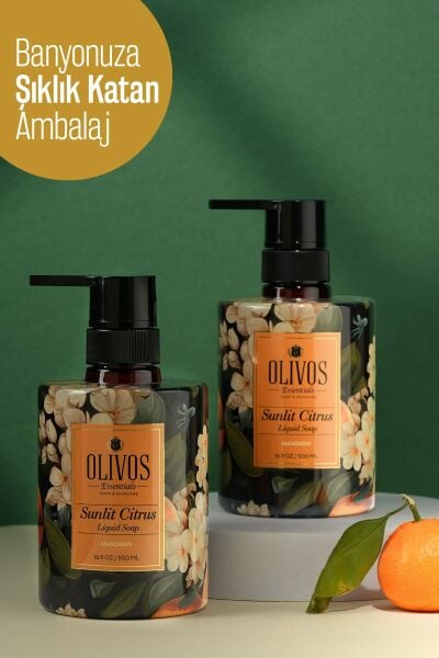 Olivos Sıvı Sabun Bodrum Mandalinası Sanat Koleksiyonu: Tablo Gibi Şişe Muhteşem Koku Yoğun Nemlendirici