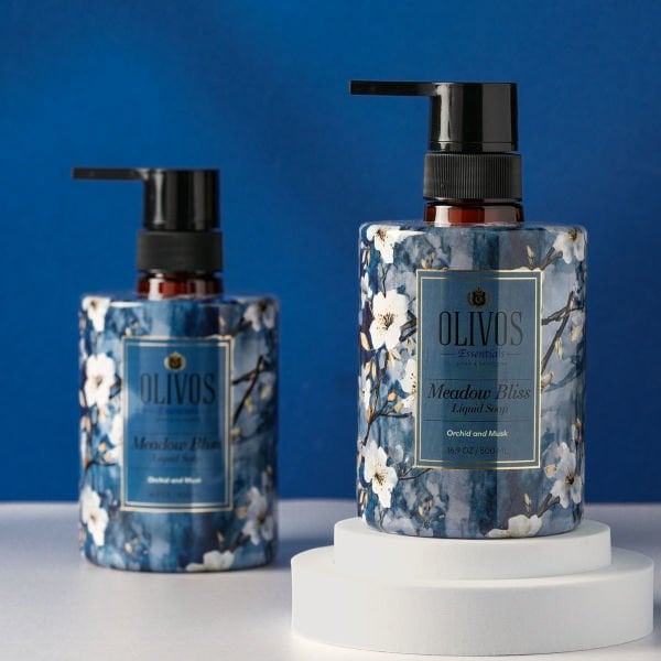 Olivos Sıvı Sabun Sanat Koleksiyonu Deneme Seti: Tablo Gibi Şişe Muhteşem Koku Yoğun Nemlendirici 5 Adet 500 ML