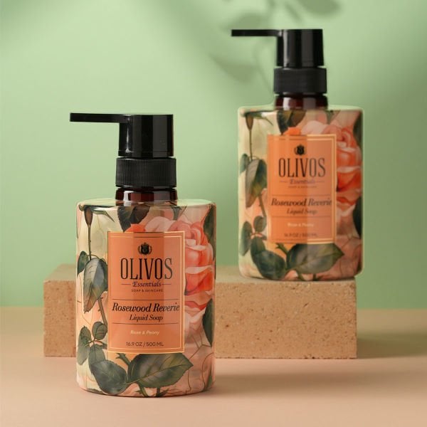 Olivos Sıvı Sabun Sanat Koleksiyonu Deneme Seti: Tablo Gibi Şişe Muhteşem Koku Yoğun Nemlendirici 5 Adet 500 ML