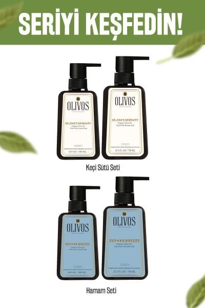 Olivos Zeytinyağlı Mandalina Kokulu Duş Jeli & Sıvı El Sabunu Seti 2’li 1250 ml