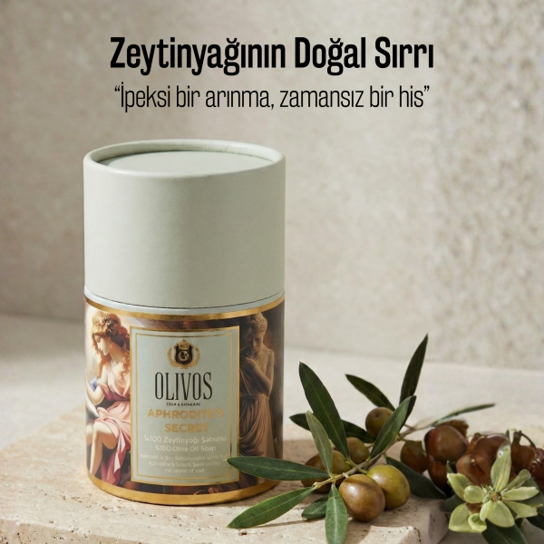 Olivos Aphrodite’s Secret %100 Zeytinyağlı El Yapımı Katı Sabun, Premium Kutulu, 2×100 g
