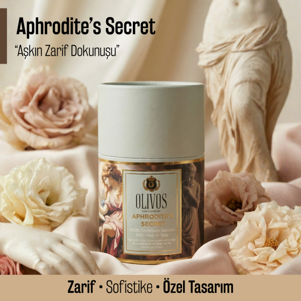 Olivos Aphrodite’s Secret %100 Zeytinyağlı El Yapımı Katı Sabun, Premium Kutulu, 2×100 g