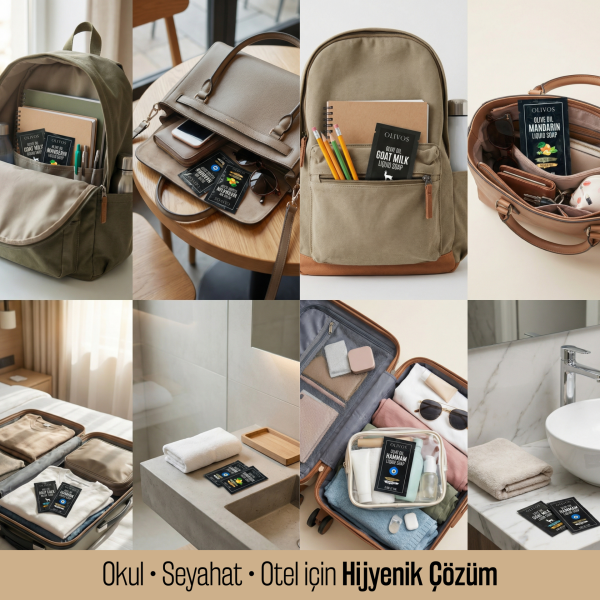 Olivos Tek Kullanımlık Zeytinyağlı Sıvı Sabun Seti 2 ml x 75 Adet, Paraben & Sülfat İçermez