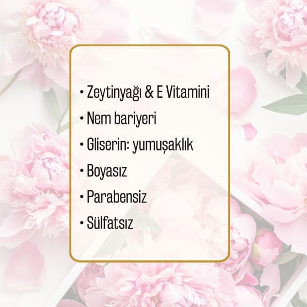 Gaia’s Garden Zeytinyağlı Şakayık Kokulu Sıvı Sabun Refill 1500 ML (3x500 ML) Ekonomik Paket