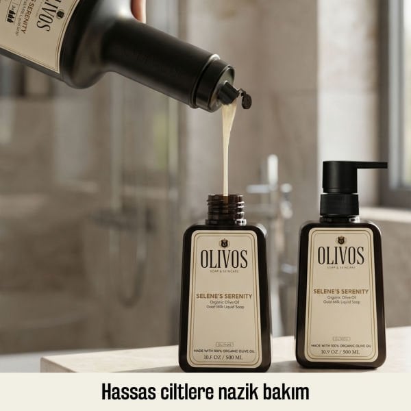 Selene’s Serenity Zeytinyağlı Keçi Sütlü Sıvı Sabun Refill 1500 ML (3x500 ML) Ekonomik Paket