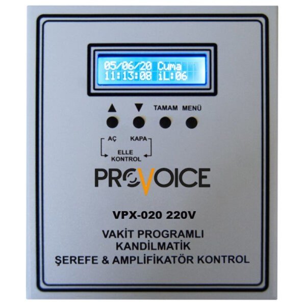 Provoice VPX-020 Zaman Programlı Kandilmatik