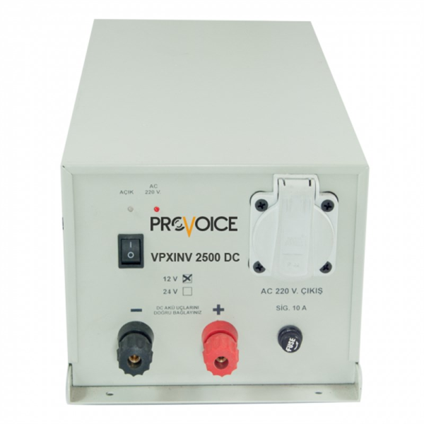 Provoice VPXINV 2500 DC 12/24V Araçlara Uygun İnvertör