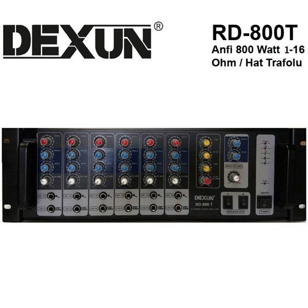 Dexun RD-800T (Eko) 100V 800W 1/16 ohm Usb/sd Cami Amfisi