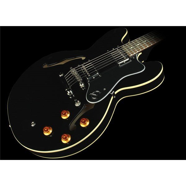 Epiphone Dot Ebony Caz Kasa Elektro Gitar