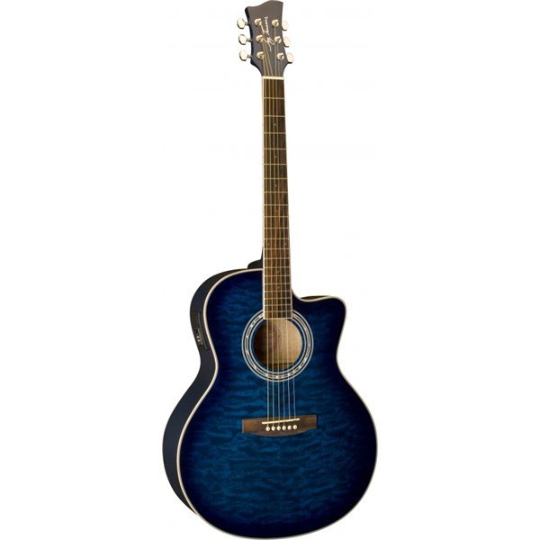 Jay Turser JTA 424QCET BLSB Elektro Akustik Gitar