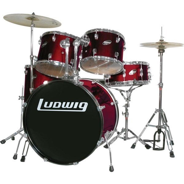 Ludwig LC1754 Accent Cs Combo Drive Red Bateri Seti