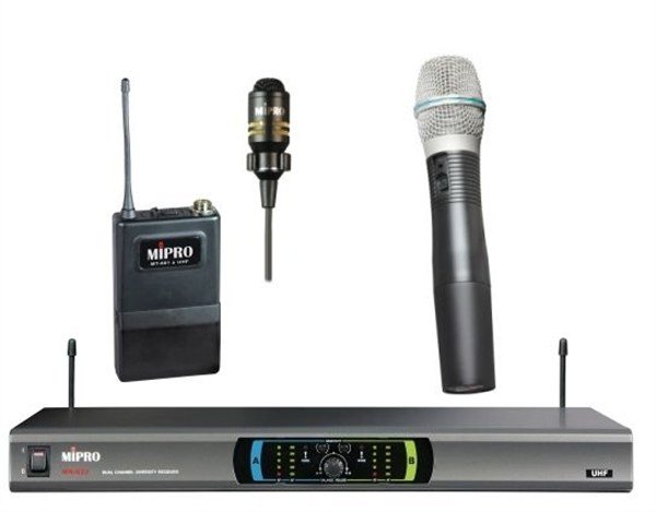 Mipro MR-823 El + Yaka Tipi UHF Telsiz Mikrofon