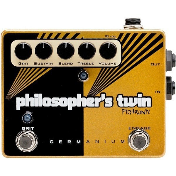 Pigtronix Philosopher s Twin Germanium Compressor/Sustain/Distortion Pedal